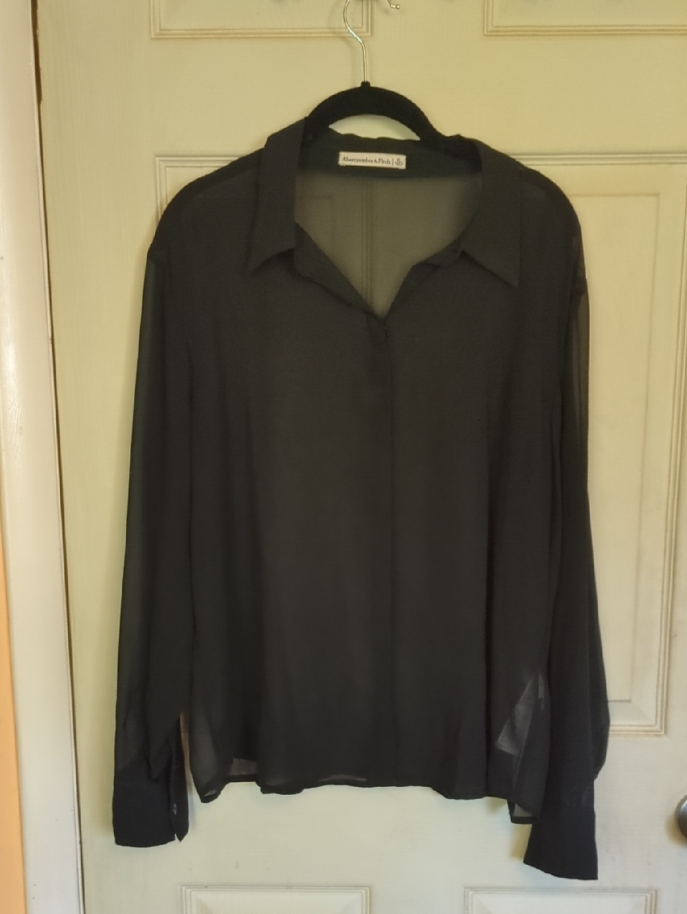 NWOT Abercrombie Fitch X-large Sheer Button Down Shirt